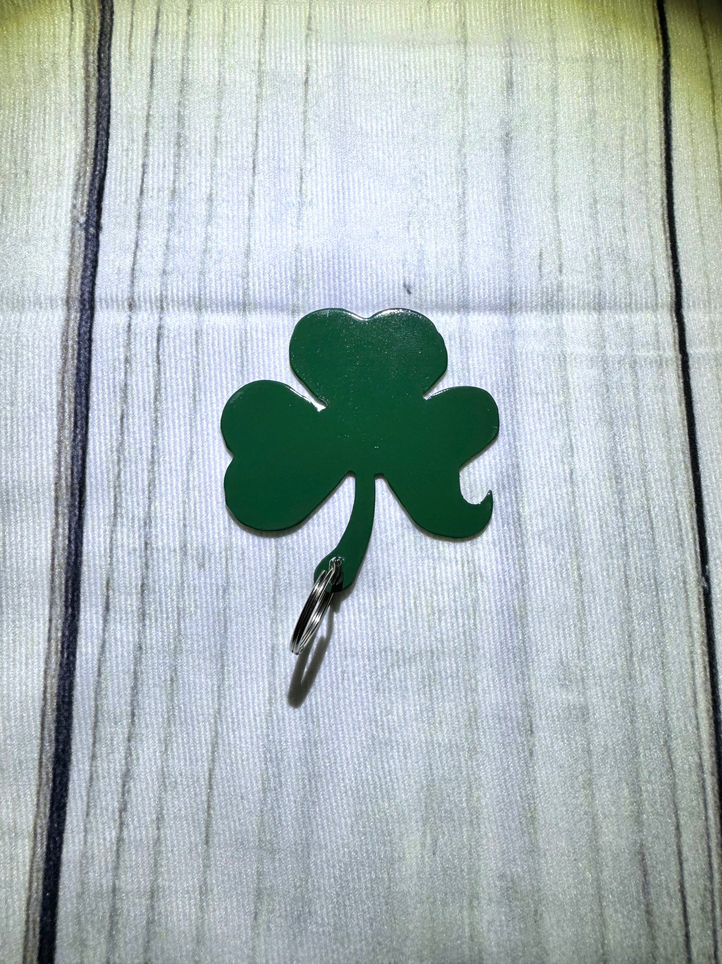 Shamrock Bottle Opener Keychain
