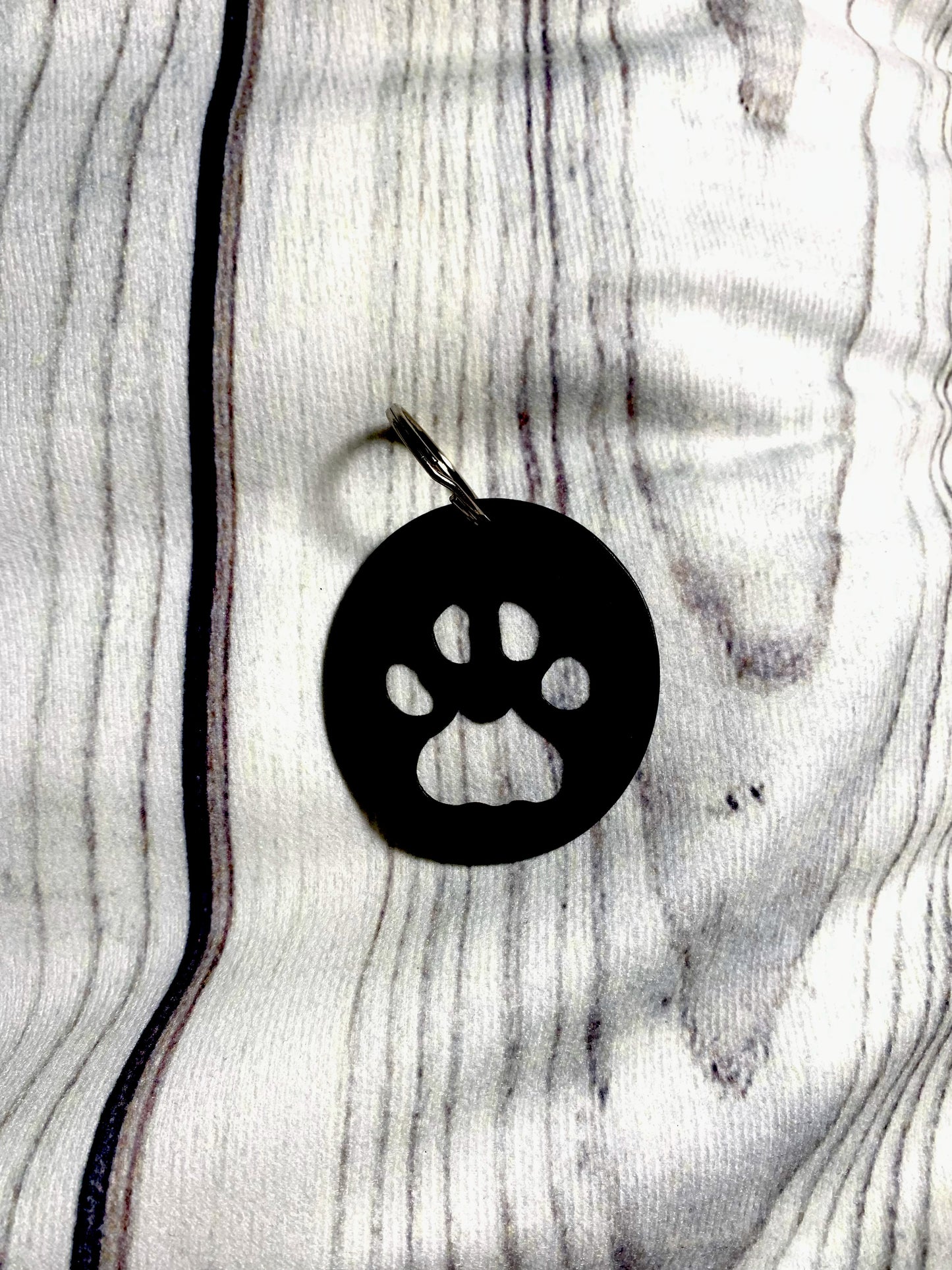 Dog Print Bottle Opener Keychain
