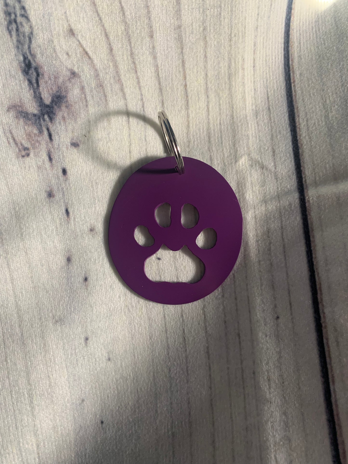 Dog Print Bottle Opener Keychain
