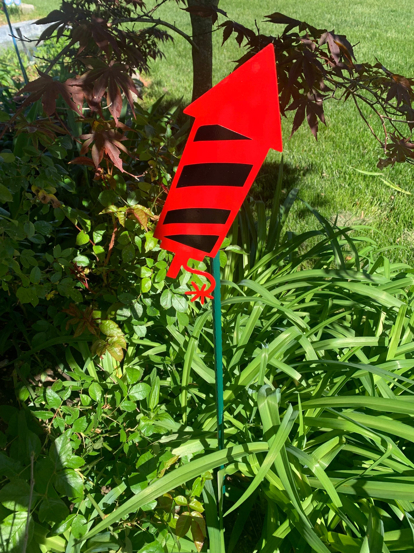 Firework Garden Stake