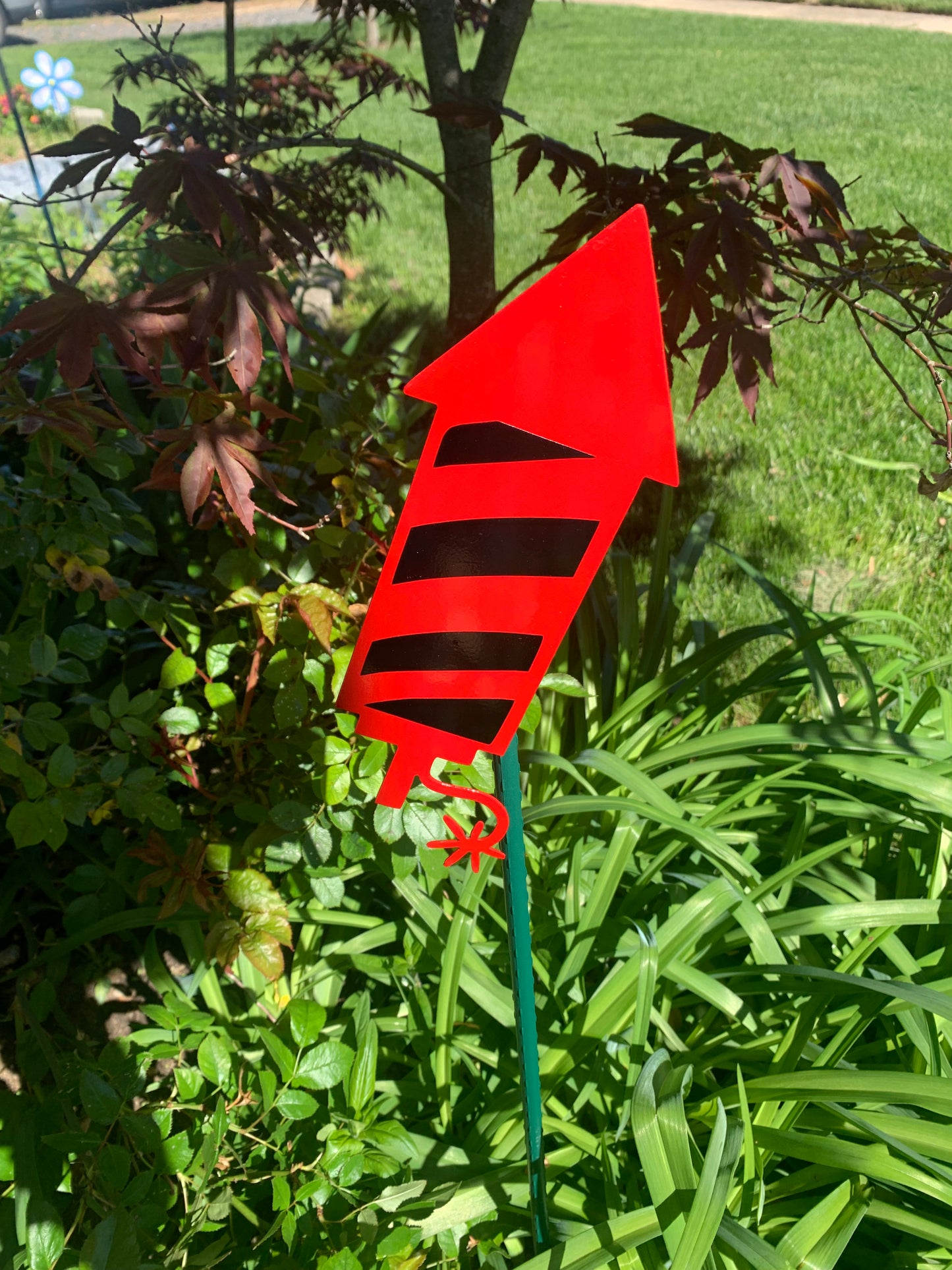 Firework Garden Stake