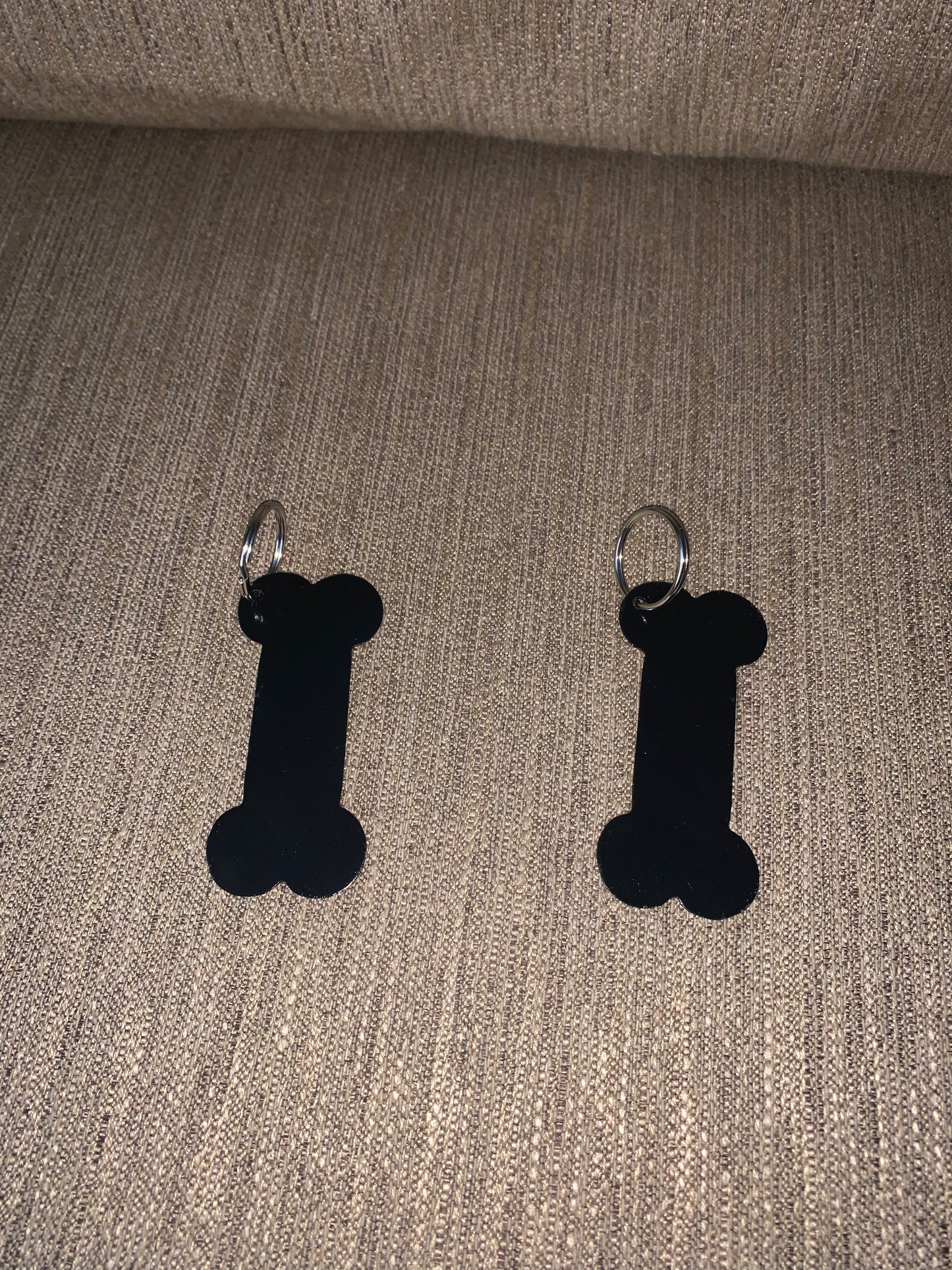 Dog bone keychain