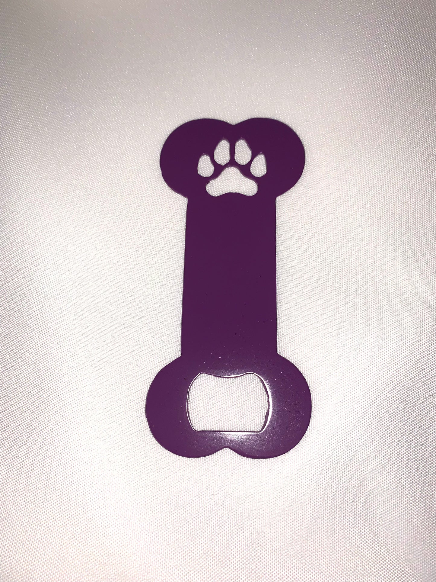 Dog Bone Bottle Opener With Paw Print