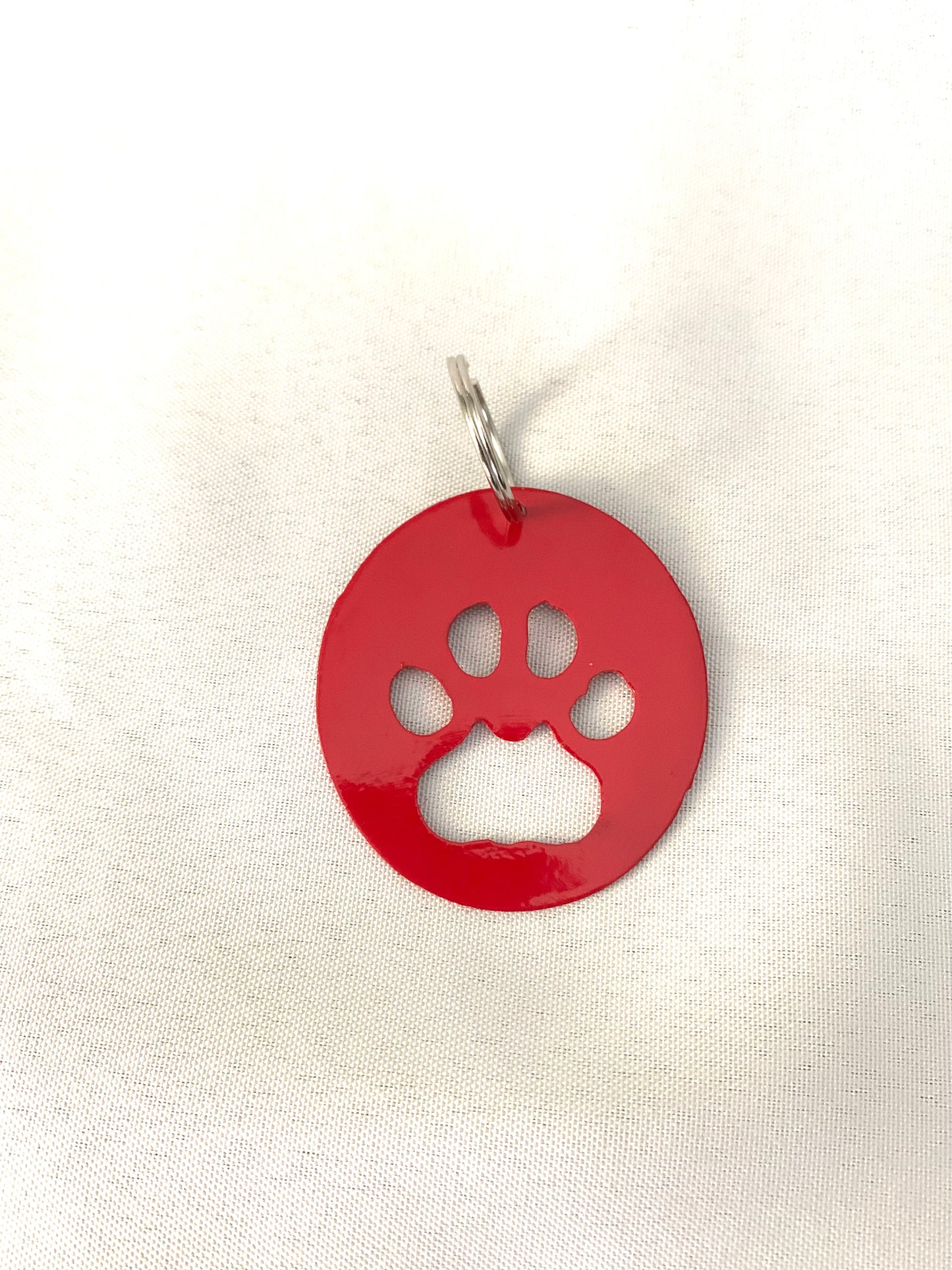 Dog Print Bottle Opener Keychain