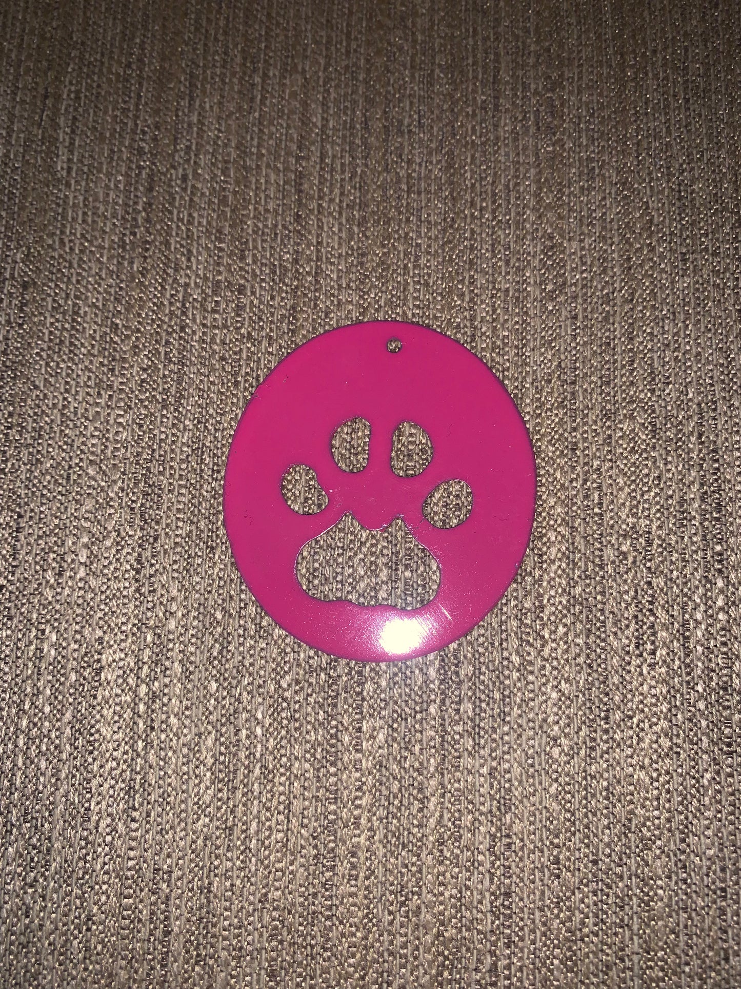 Dog Print Bottle Opener Keychain