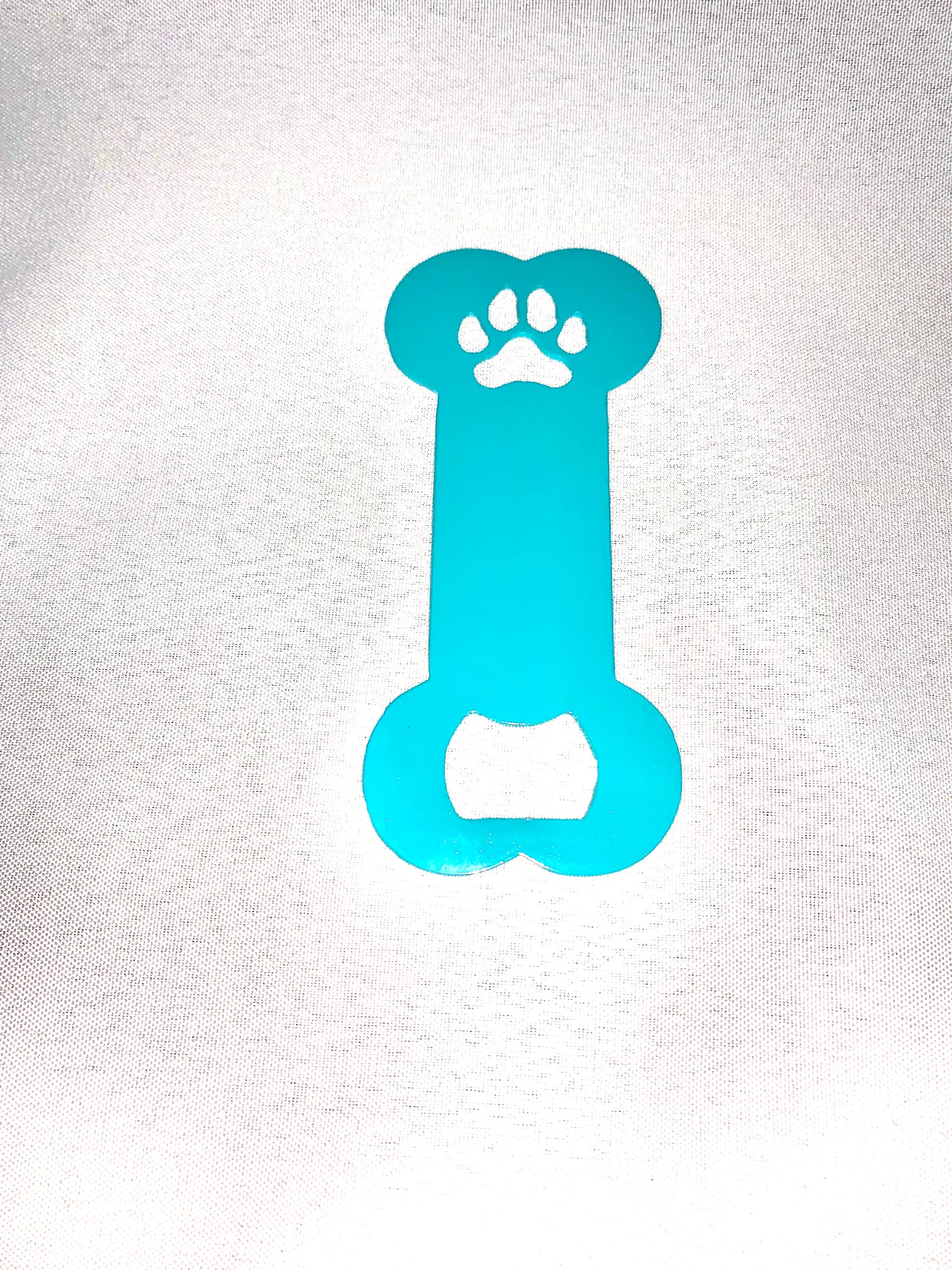 Dog Bone Bottle Opener With Paw Print