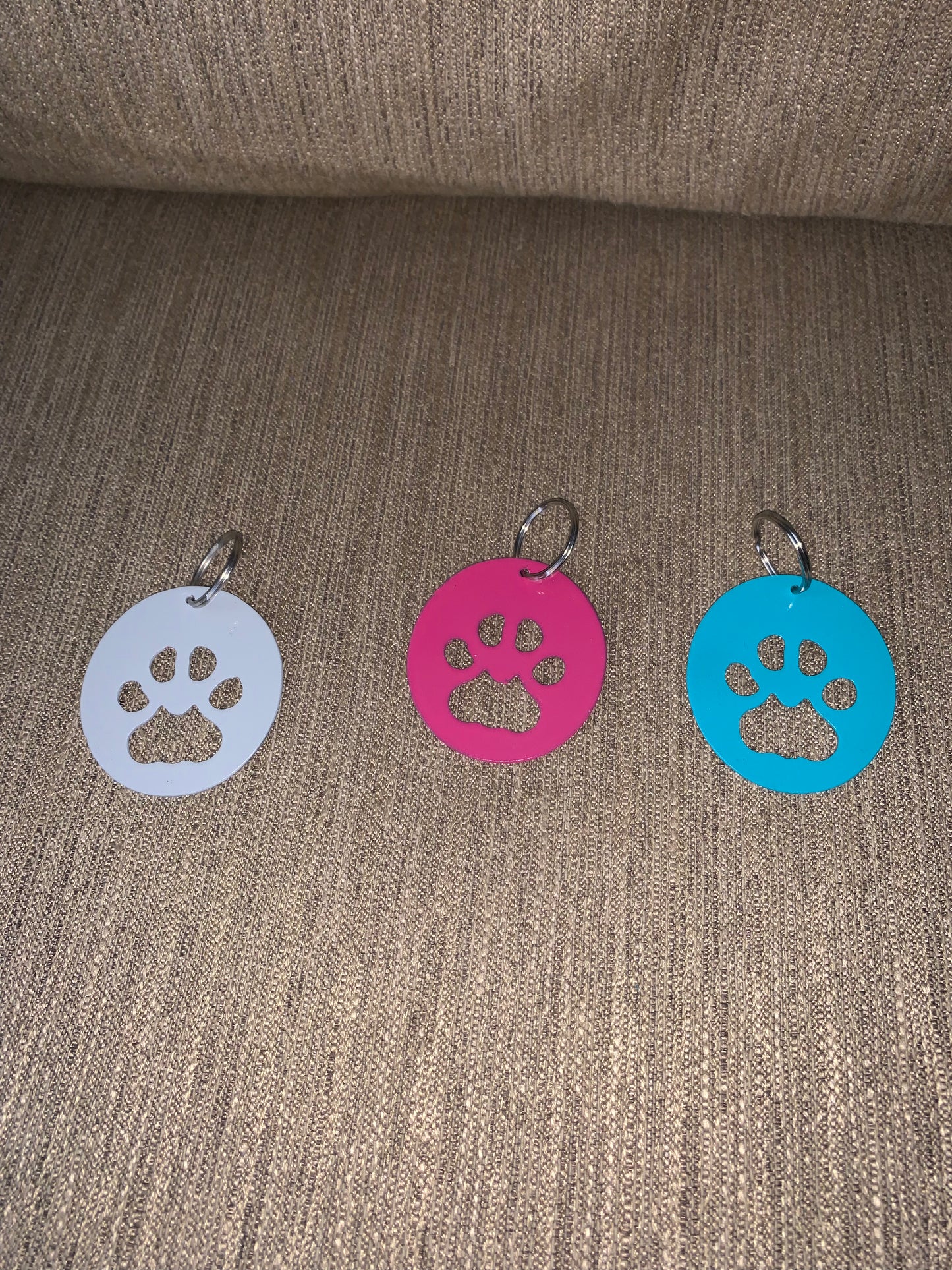 Dog Print Bottle Opener Keychain
