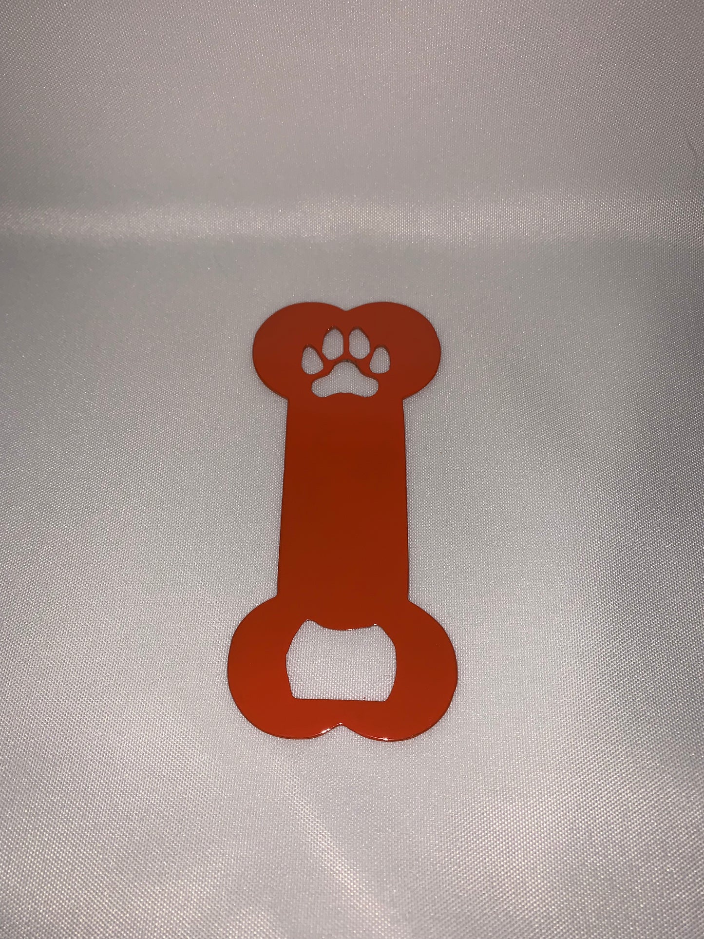 Dog Bone Bottle Opener With Paw Print