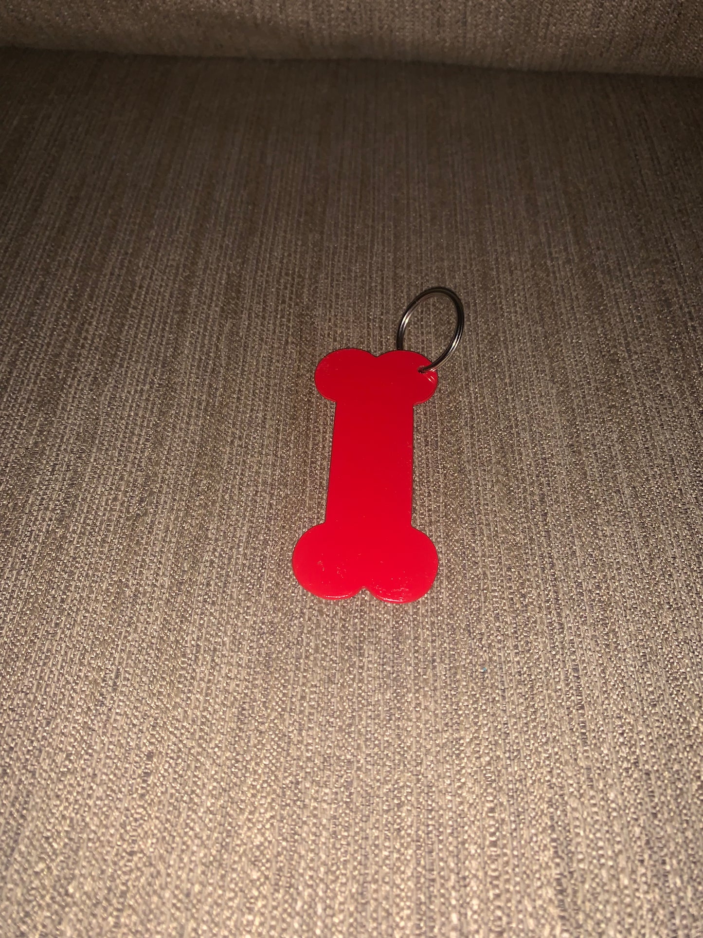 Dog bone keychain