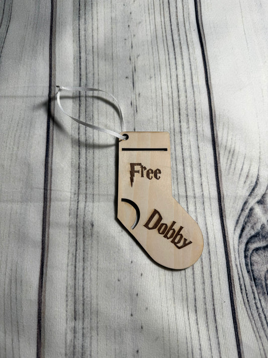Harry Potter Inspired - Free Dobby Sock Ornament