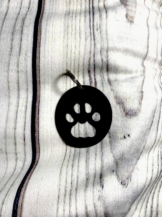 Dog Print Bottle Opener Keychain