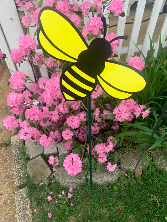 Spring Time Bee Garden Stake