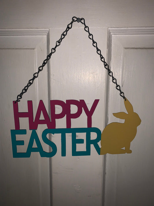 Happy Easter hanging sign